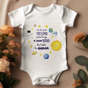 Body Bebé Personalizado «Mejor Papá de la Galaxia»