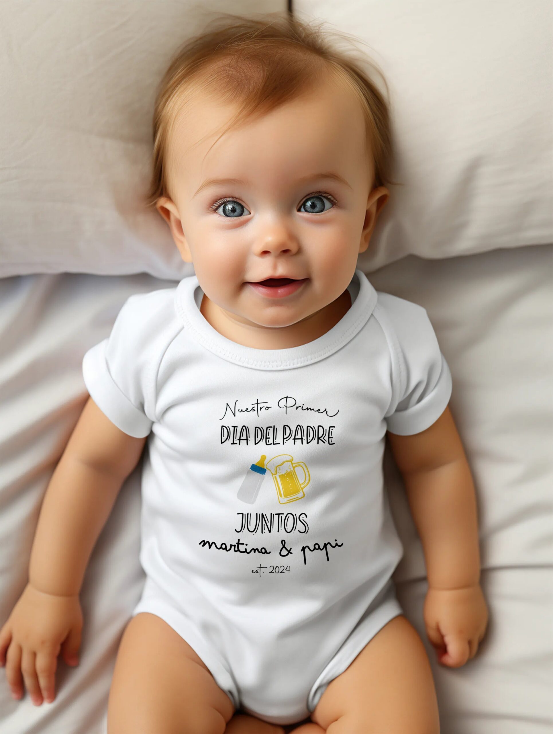 Body Personalizado "Nuestro Primer Día del Padre" - Imagen 3