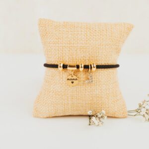 Pulsera Oro Grabada "Mamá" con Circonita - Super Mamá - Imagen 5