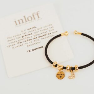 Pulsera Oro Grabada "Mamá" con Circonita - Super Mamá - Imagen 10