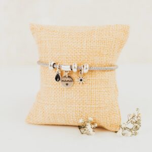 Pulsera Plata Personalizada Super Mamá - Imagen 7