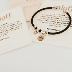Pulsera Plata Personalizada "Super Mamá" con Circonita - Imagen 3