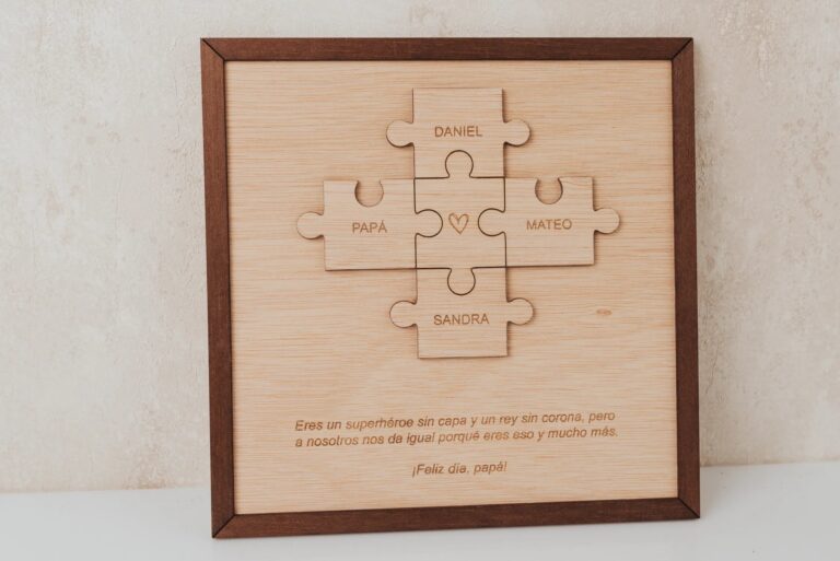 Cuadro Puzzle Familia & Papá Personalizado