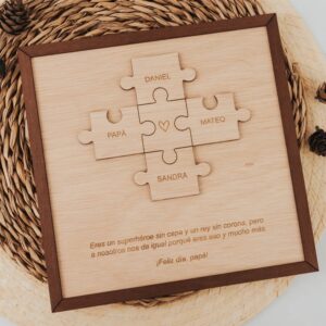 Cuadro Puzzle Familia & Papá Personalizado - Imagen 3