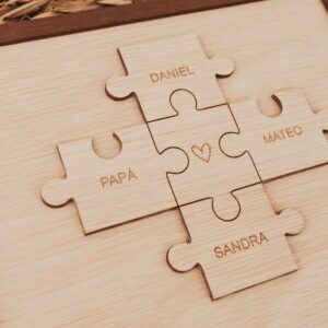 Cuadro Puzzle Familia & Papá Personalizado - Imagen 5
