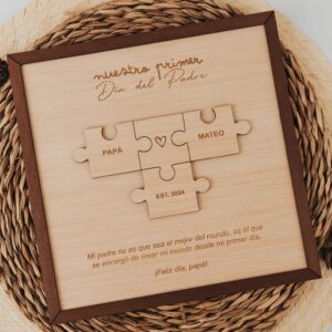 Cuadro Puzzle Personalizado Papá e Hijo – Día del Padre