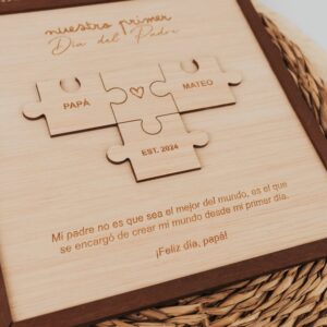 Cuadro Puzzle Personalizado Papá e Hijo - Día del Padre - Imagen 3