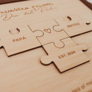 Cuadro Puzzle Personalizado Papá e Hijo - Día del Padre - Imagen 5