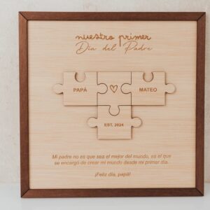Cuadro Puzzle Personalizado Papá e Hijo - Día del Padre - Imagen 6