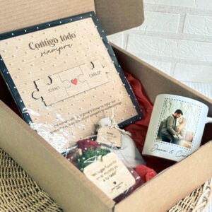 Pack Especial Parejas "CONTIGO TODO" - Regalo Romántico Personalizado - Imagen 3