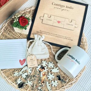 Pack Especial Parejas "CONTIGO TODO" - Regalo Romántico Personalizado - Imagen 4