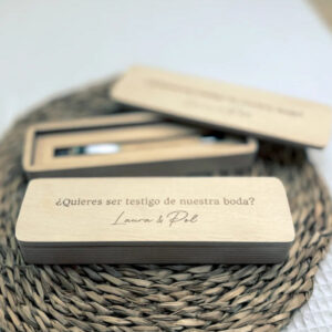 Bolígrafo Bambú Personalizado + Caja Madera 'Testigo' - Imagen 6