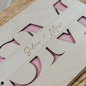 Libro de Firmas Boda Personalizado con Iniciales - Imagen 3