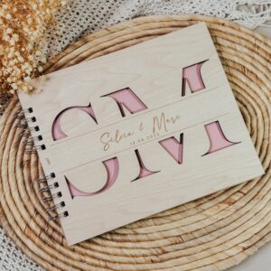 Libro de Firmas Boda Personalizado con Iniciales