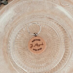 Llavero Boda Minimal Personalizado - Imagen 3