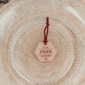 Llavero Hexagonal Boda Personalizado - Imagen 3