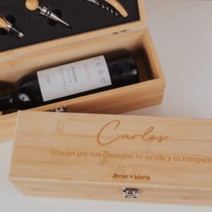 Caja de Vino Personalizada para Bodas y Celebraciones