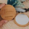 Espejo de bambú personalizado con nombres grabados a láser como detalle para invitadas de boda, función marcasitio