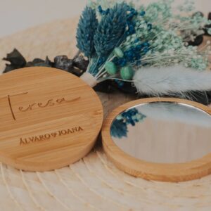 Espejo de Bambú Personalizado Marcasitio para Boda - Imagen 3