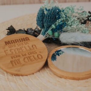 Espejo de Bambú Personalizado "Mi Cielo" - Imagen 3