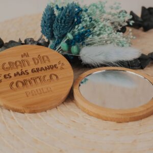 Espejo de Bambú Personalizado Mi Gran Día