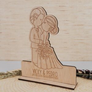 Figura Novios Personalizada Madera - Imagen 3
