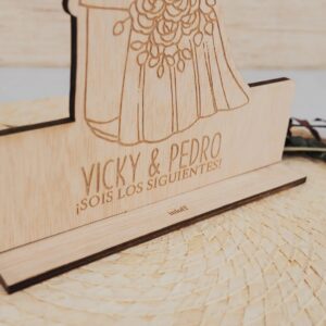 Figura Novios Personalizada Madera - Imagen 4