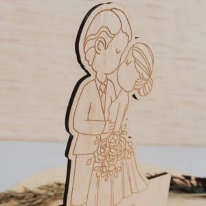 Figura Novios Personalizada Madera - Imagen 5