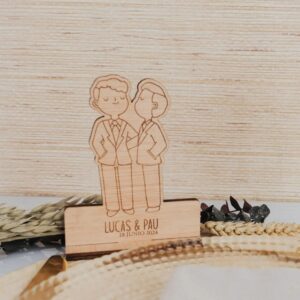Figura Novios Personalizada Madera - Imagen 7