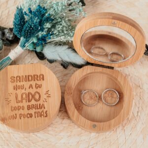 Joyero de Bambú Personalizado "A Tu Lado" - Imagen 3