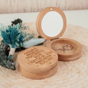 Joyero de Bambú Personalizado "Cuento de Hadas" - Dama de Honor - Imagen 4