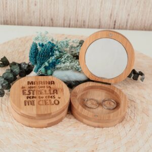 Joyero Bambú Personalizado «Mi Cielo» – Boda & Regalos