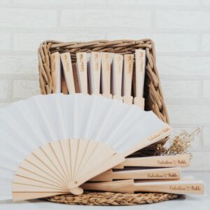 Abanico de Madera Personalizado para Boda - Imagen 4