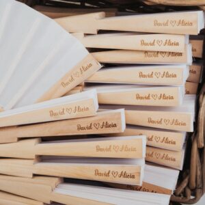 Abanico de Madera Personalizado para Boda - Imagen 6