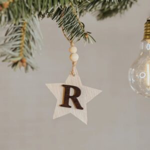 Bola de Navidad Personalizada Nordic con Inicial