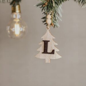 Bola de Navidad Personalizada Nordic con Inicial - Imagen 4