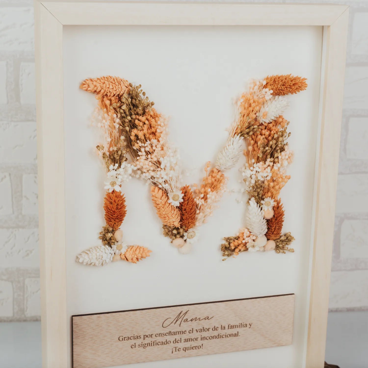 Cuadro Flor Preservada con Inicial Personalizada - Imagen 3