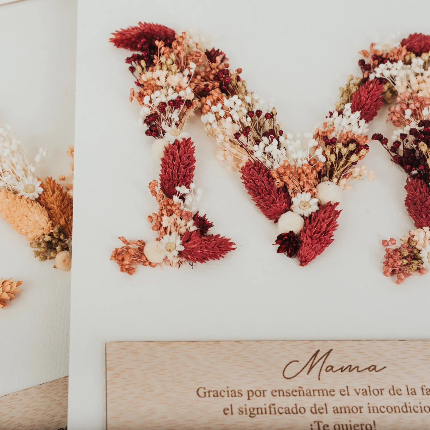 Cuadro Flor Preservada con Inicial Personalizada - Imagen 4