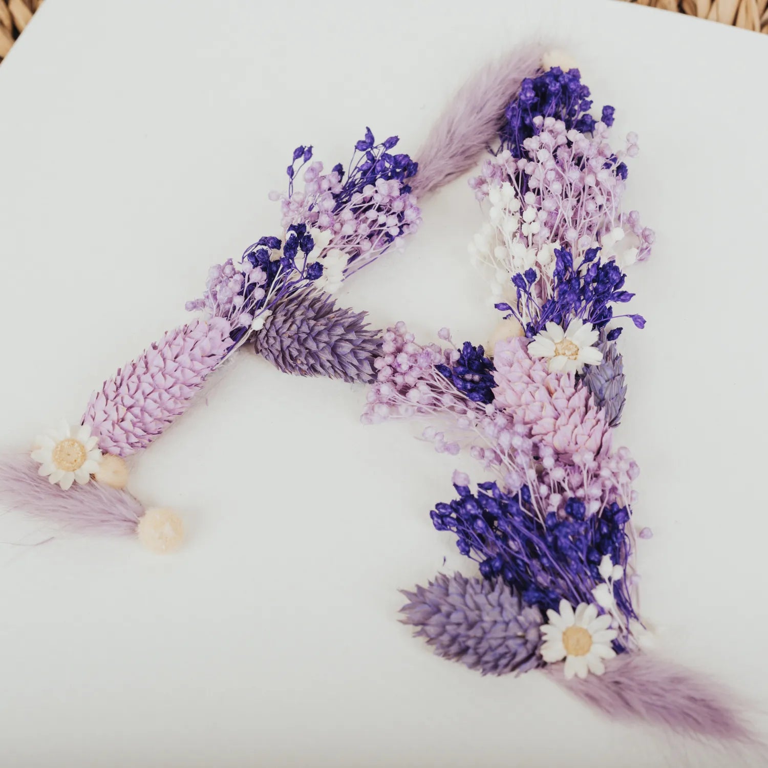 Cuadro Flor Preservada con Inicial Personalizada - Imagen 2