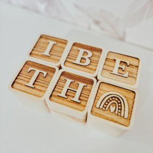 Cubos de Madera Personalizados con Nombre - Imagen 6