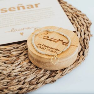 Pack Regalo Profe: Placa Personalizada + Joyero Bambú - Imagen 4