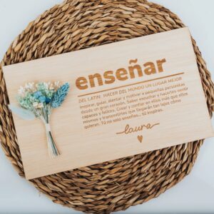 Placa Dedicatoria para Profesores Personalizada
