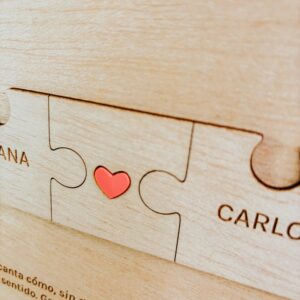Cuadro Puzzle Personalizado "Contigo" - Regalo Pareja San Valentín - Imagen 4