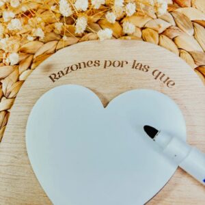 Pizarra de Mensajes Personalizada "Razones por las que te quiero" - Imagen 3