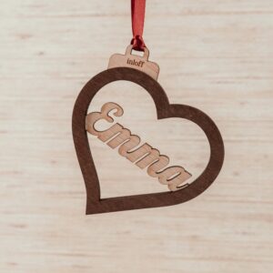 Bola de Navidad Personalizada con Nombre - Figuras de Madera - Imagen 10
