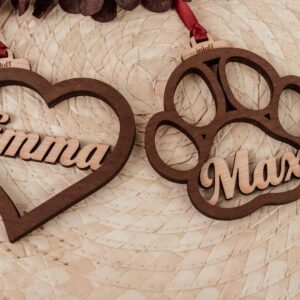 Bola de Navidad Personalizada con Nombre - Figuras de Madera - Imagen 7