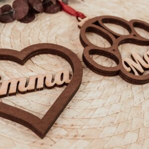 Bola de Navidad Personalizada con Nombre - Figuras de Madera - Imagen 9