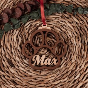 Bola de Navidad Personalizada con Nombre - Figuras de Madera - Imagen 3