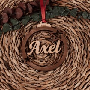 Bola de Navidad Personalizada con Nombre - Figuras de Madera - Imagen 19