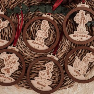 Bola de Navidad Mickey Mouse Personalizada con Nombre